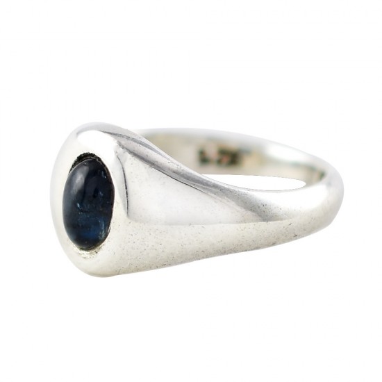 Blue Tourmaline Ring Handmade 925 Sterling Silver Statement Ring Birthstone Ring Jewelry