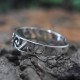 Boho Ring Handmade Oxidized Silver Jewelry 925 Sterling Silver Band Ring Gift For Her