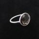 Bezel Setting Smoky Quartz Gemstone 925 Sterling Silver Ring