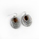 Amazing Silver Earring !! Brown Tiger Eye 925 Sterling Silver Earring Jewelry