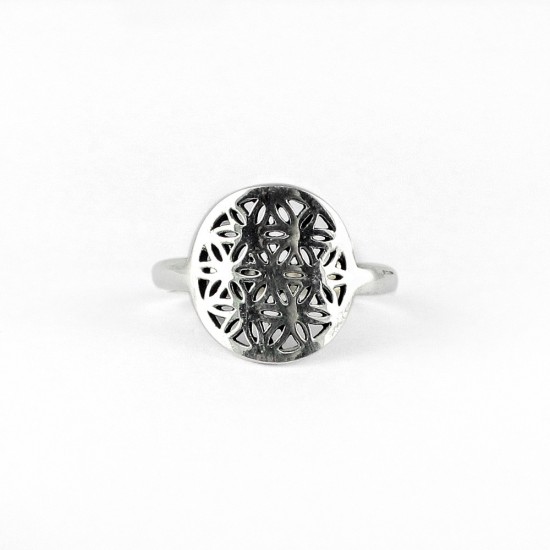 Chakra Ring 925 Sterling Plain Silver Handmade Party Wear Jewelry