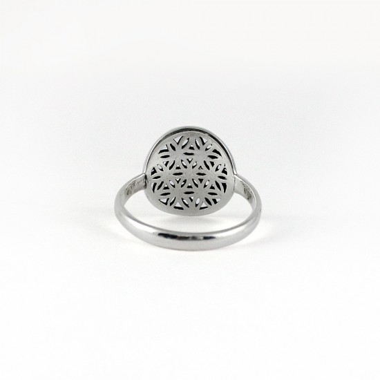 Chakra Ring 925 Sterling Plain Silver Handmade Party Wear Jewelry