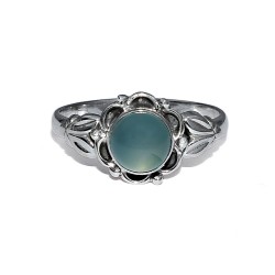 Chalcedony 925 Sterling Silver Handmade Ring Jewelry