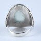Natural Chalcedony Ring 925 Sterling Silver Oxidized Silver Ring Boho Ring Wholesale Silver Jewelry
