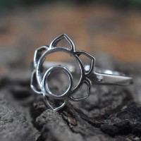 Chakra Ring Silver Band Ring 925 Sterling Plain Silver Handmade Silver Jewellery