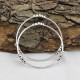 Unique Jewelry Multi CZ Gemstone Round Shape Bangle 925 Sterling Silver Jewely