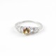 Amazing !!Citrine Rhodium Plated 925 Sterling Silver Ring Party Wear Jewelry