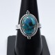 Copper Turquoise Ring Handmade 925 Sterling Silver Wholesale Jewellery Oxidized Silver Jewellery Exporter