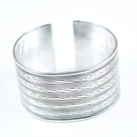 Cuff Bangle Hinged Silver Bangle Plain Silver Bangle 925 Sterling Silver 925 Stamped Silver Jewelry