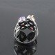 Delightful Multi Stone 925 Sterling Silver Rhodium Plated Ring Jewelry For Her