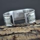 Designer Inspired Hammered Dinty Cuff Bangle 925 Sterling Plain Silver Jewelry