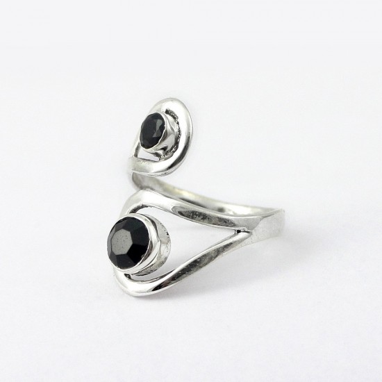 Elegant Black Onyx 925 Sterling Silver Ring Wholesale Silver Jewelry Indian Silver Jewelry