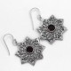 Exclusive Silver Oxidized Jewelry Brown Smoky Quartz Drop Earring 925 Sterling Silver Wholesale Jewelry