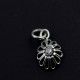 Fine Work Pendant Oxidized Silver Jewelry Flower Shape 925 Sterling Plain Silver Jewellery