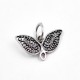 Feather Charming Pendant Solid 925 Sterling Plain Silver Jewellery Fine Silver Jewellery