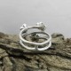 Flower Design 925 Sterling Plain Silver Ring Handmade Fine Jewelry