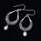 Freshwater Pearl Drop Dangle Earring Oxidized Jewellery 925 Sterling Silver Handmade Earring Silver Jewellery