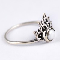 Freshwater Pearl Ring Handmade 925 Sterling Silver Ring Jewellery Engagement Ring Promises Ring Gift For Her