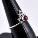 Garnet Ring Handmade 925 Sterling Silver Boho Ring Birthstone Jewelry Gift For Her