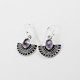 A Perfect Way !! Amethyst 925 Sterling Silver Earring