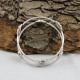 Multi Color CZ 925 Sterling Silver Handmade Bangle Jewelry Gift For Her
