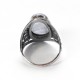 Gorgeous Rainbow Moonstone 925 Sterling Silver Ring Jewelry