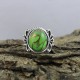 Pretty !! Green Turquoise 925 Sterling Silver Handmade Ring