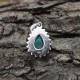 Unique !! Green Malachite 925 Sterling Silver Pear Shape Pendant Jewelry