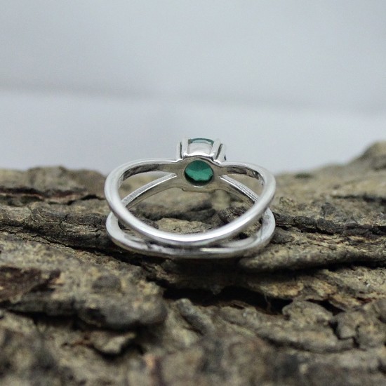 Green Onyx 925 Sterling Silver Handmade Ring