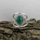 Green Onyx Oval Shape 925 Sterling Silver Ring Handmade Jewelry