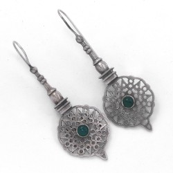 Green Onyx Earring 925 Sterling Silver Drop Dangle Earring Teardrop Earring Oxidized Silver Jewellery For Her