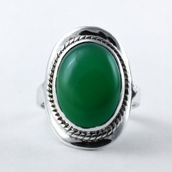 Green Onyx Ring 925 Sterling Silver Artisan Handcrafted Silver Jewellery Wholesale Silver Ring Jewellery