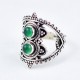 Green Onyx Ring Handmade 925 Sterling Silver Jewellery Boho Ring Oxidized Silver Jewellery