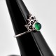 Green Onyx Ring Handmade 925 Sterling Silver Round Faceted Gemstone Ring Manufacture Silver Jewelry