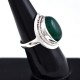 Green Onyx Ring Oval Shape Solitaire Ring 925 Sterling Silver Handmade Jewelry Gift For Her