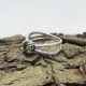 Natural Green Peridot 925 Sterling Silver Ring