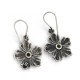 Green Turquoise Flower Shape 925 Sterling Silver Handmade Earring Jewelry Gift For Her