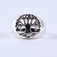Handmade 925 Sterling Plain Silver TREE Shape Ring Jewellery Ethnic Design Silver Jewellery