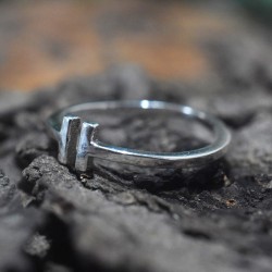 Handmade Silver Band Ring 925 Sterling Silver Ring 925 Stamped Jewelry Gift For Her