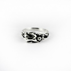 Human Figure Ring 925 Sterling Plain Silver Jewelry