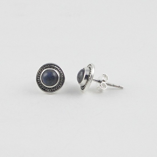 Awesome !! Labradorite 925 Sterling Silver Stud Earring Jewelry