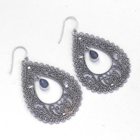 Labradorite Drop Dangle Earring Teardrop Earring Handmade Silver Jewellery 925 Sterling Silver Earring Jewellery For Her