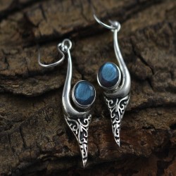 Labradorite Earring 925 Sterling Silver Drop Earrings Dangle Earrings Women Handcrafted Jewelry