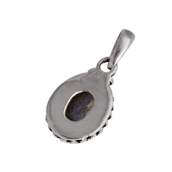 Labradorite Oval Shape 925 Sterling Silver Handmade Pendant Jewelry
