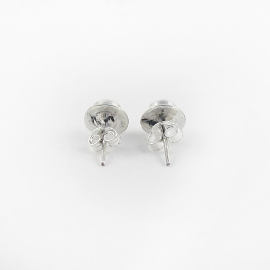 Stunning Labradorite Stud Earring 925 Sterling Silver Jewelry