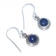 Lapis Lazuli Drops Earring 925 Sterling Silver Handmade Earring Oxidized Silver Jewelry