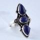 Lapis Lazuli Ring Handmade 925 Sterling Silver Friendship Ring Engagement Ring Oxidized Silver Jewelry