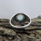 Natural Light Blue Chalcedony 925 Sterling Silver Ring Jewelry