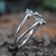 Little Star Shape Silver Band Ring 925 Sterling Silver Handmade Silver Ring Women Fashion Jewellery