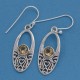Lovely Yellow Citrine Gemstone 925 Sterling Silver Drop Dangle Earring Wholesale Silver Jewellery Exporter